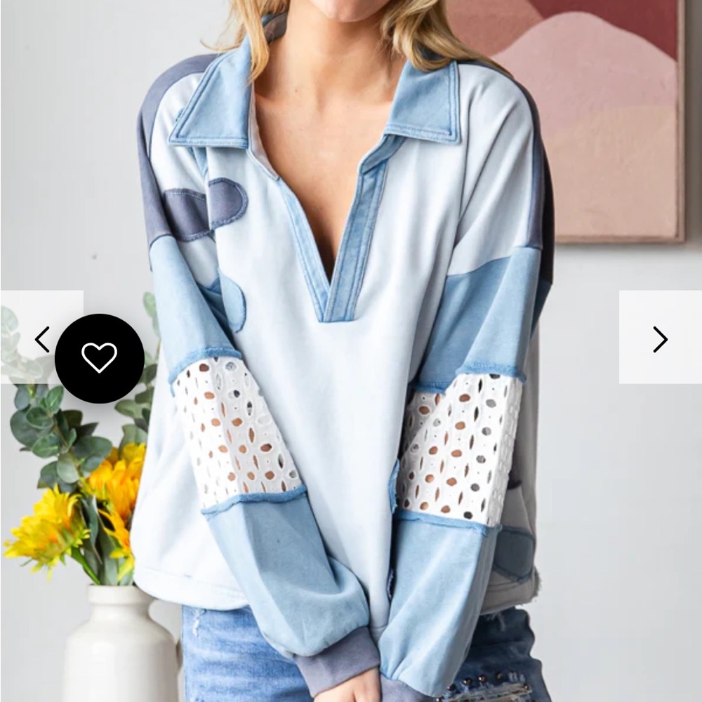 Oli & Hali Daisy Patch Top - Picture 6 of 7
